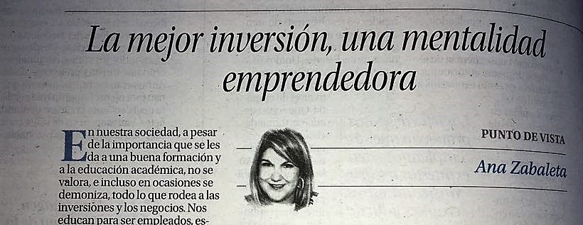 Articulo de opinión de Ana Zabaleta Arrese
